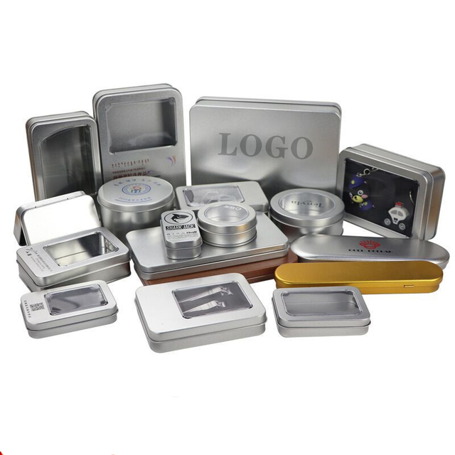 2025 New Custom Logo Rectangular USB Flash Drives Tin Box Quality Plain Metal Case Portable and Recyclable
