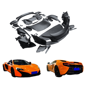 Kit carrosserie pour McLaren MP4-12C, modification et amélioration 2011-2014 : pare-chocs avant 650S, capot moteur, ailes, pare-chocs arrière, garde-boue. - Product Image 1