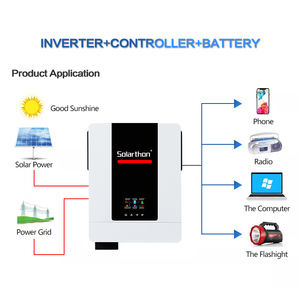 Solarthon 8.2kw Sistema de inversor solar completo 8200W Conjunto <span class=keywords><strong>sin</strong></span> batería fuera de la red Energía del hogar 10.2kw Tipo de controlador MPPT - Product Image 2