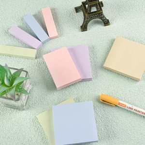 Pastel Color Sticky Notes Set-Assorted Sizes Self-Adhesive <b>Memo</b> <b>Pads</b> Smooth Writing Reusable Customizable Gift Promotion - Product Image 5