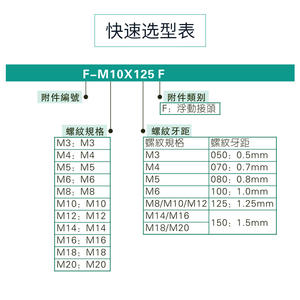 Juntas Universales Tipo Airtac, Accesorios Neumáticos, Cilindro, Juntas Flotantes, Juntas Oscilantes, M6 M8 M10 M12 M14 - Product Image 1
