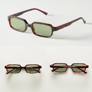 <span class=keywords><strong>Occhiali</strong></span> da <span class=keywords><strong>Sole</strong></span> 2510 con Montatura Piccola Retrò e LOGO Personalizzato per <span class=keywords><strong>Uomo</strong></span> e Donna, <span class=keywords><strong>Occhiali</strong></span> Rettangolari Vintage Leopardati in Acetato con Lenti G15 - Product Image 5