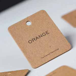 <span class=keywords><strong>Etichette</strong></span> di Lusso Riciclate per Abbigliamento, Cartellini Personalizzati Stampati in Rilievo, <span class=keywords><strong>Etichette</strong></span> Speciali in Cartone per Vestiti con Logo Personalizzato - Product Image 3