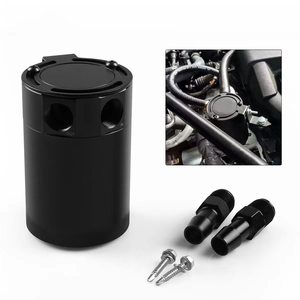 Tanque de Captación de Aceite Universal de Aluminio con 2 Puertos y Deflector, Depósito de Aceite de Motor de 142 ml para Motores de Gasolina, Diésel y Turbo - Product Image 2
