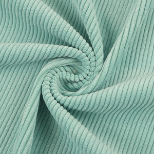 Tela de Pana de Poliéster Gris Suave de Alta Calidad, Tejida con Urdimbre, para Prendas de Vestir - Product Image 4