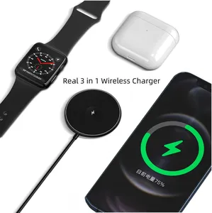 3 In1 Power Supply Wireless Charging Fast Magnet Charger For Phone