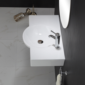 Petit <span class=keywords><strong>lavabo</strong></span> <span class=keywords><strong>Lavabo</strong></span> simple <span class=keywords><strong>lavabo</strong></span> suspendu au mur Lavabos de salle de bain en pierre artificielle à surface solide avec appartement - Product Image 1