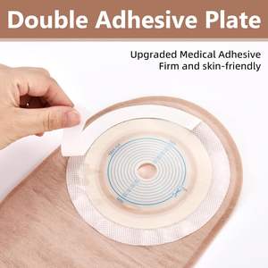 Tas kolostomi, perlengkapan Ostomy, satu bagian kantong dapat dikeringkan dengan penutup untuk ileostomi perawatan Stoma, dipotong sesuai, - Product Image 2