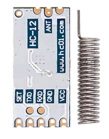 Module série sans fil SI4463, 433MHz, longue portée, 1000M, UART, émetteur-récepteur RF, HC-12, communication de données intégrée, faible consommation d'énergie
