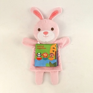 Venta al por mayor suave lavable reciclar inglés chino bebé fieltro silencioso libros historia alfabeto tela sensorial libro con marioneta de mano juguete - Product Image 2