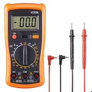 Vc830l kỹ thuật số vạn năng Túi vạn năng đa Tester Vôn kế Ampe kế ohmmeter AC/DC OHM Volt Amp