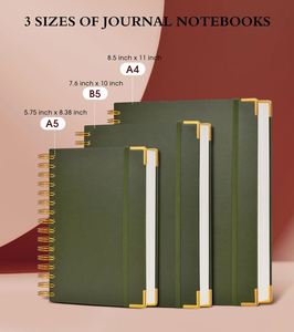 Premium Waterproof Durable Spiral Notebook Anti-Drop A4 B5 <b>A5</b> Leather Notebook with Elastic Band Student Thick Paper <b>Notepad</b> - Product Image 4