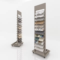 Présentoir Modulaire en Céramique pour Carrelage – Support Incurvé en Métal pour Échantillons de Pierre avec Dimensions et Marquage Personnalisés pour Showroom
