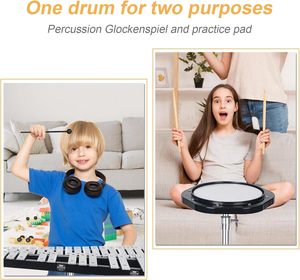 Xilófono/Glockenspiel Profesional <span class=keywords><strong>de</strong></span> Aluminio <span class=keywords><strong>de</strong></span> 32 Notas, Kit <span class=keywords><strong>de</strong></span> Campanas <span class=keywords><strong>para</strong></span> Principiantes y Adultos, Pad <span class=keywords><strong>de</strong></span> Práctica Silencioso, 3 <span class=keywords><strong>Tipos</strong></span> <span class=keywords><strong>de</strong></span> <span class=keywords><strong>Baquetas</strong></span> - Product Image 5