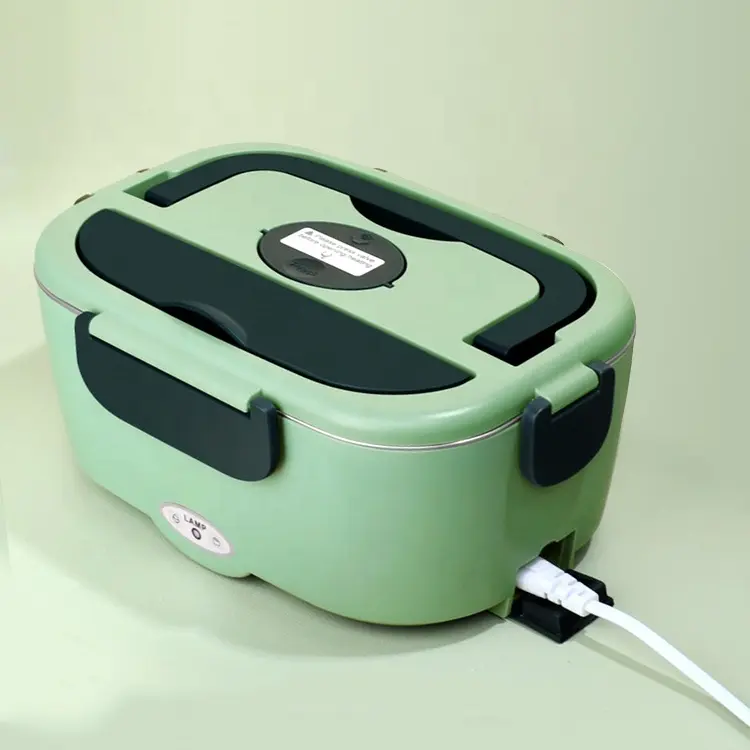 Wholesale 12v Car Home Office Use Electric Lunch Box Food Warmer Heater Stainless Steel 18/8 Electric Cooking Lunch Box