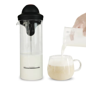 Elektrische automatische melkschuimroerder, kan, beker, 400 ml melkschuimerbeker met standaard, drankmixer, handbediend - Product Image 3