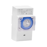 SUL181h 220V Time Switch 24 Heures Mécanique Programmable Din Rail Programme DIN Modules Minuterie Commutateur avec Batterie 110V-240V