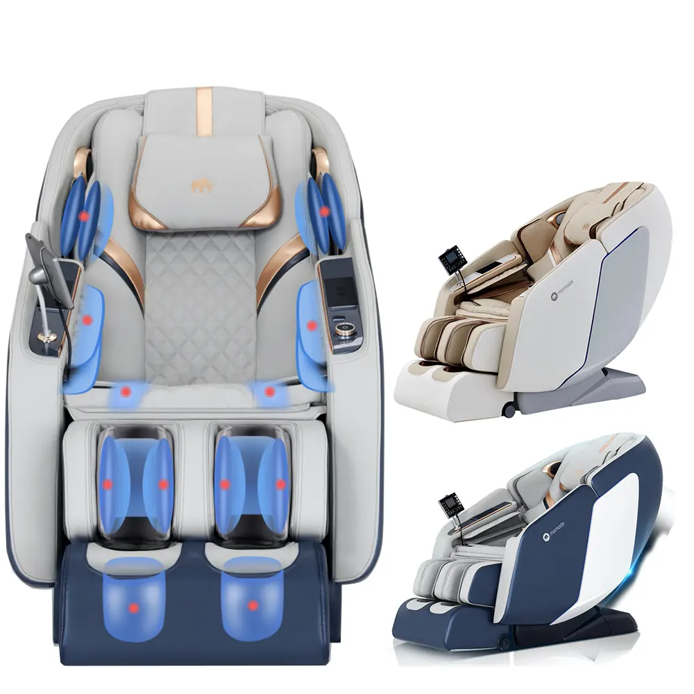 Cadeira massageadora 4d de corpo inteiro, cadeira reclinadora de massagem com zero gravidez, 2022
