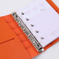 Carnet de voyage en cuir imprimé avec logo personnalisé, format A6/A7, classeur à feuilles mobiles, bloc-notes 120 feuilles