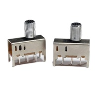 Interrupteur à glissière SS-23D03 2P3T 3 positions, mini, avec bouton, montage sur panneau, avec douille filetée, trou traversant pour PCB, 50V DC 0.3A, personnalisable OEM