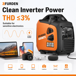 เครื่องกำเนิดไฟฟ้าแบบเงียบ รุ่นใหม่ 3300W 4.13KVA 4 จังหวะ เบนซิน สตาร์ทแบบรีโมท พกพาสะดวก ใช้ในบ้าน EDOG12 น้ำหนักเบา - Product Image 5