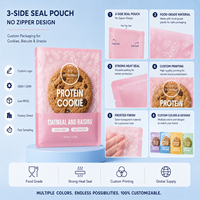 Bolsas de Galletas Transparentes Pequeñas con Sellado Térmico, Impresión Personalizada, Laminadas, Reutilizables, de Grado Alimenticio, Empaque Individual para Galletas