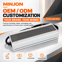 Alimentation à découpage certifiée UL pour extérieur, 150W, 12V/24V, garantie 5 ans, efficacité 93%, étanche IP67, pour éclairage de signalétique