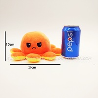 Peluche Poulpe Réversible 20 cm – Jouet en Peluche Octopus à Émotions Changeantes – Vente en Gros Direct Usine
