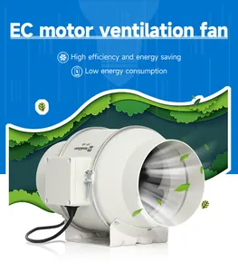 Hon ve Guan EC motor fan çıkarıcı mutfak davlumbaz takviyeli duman kanalı fan