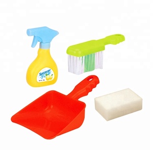 Trẻ em hộ gia đình làm sạch chơi đặt đồ chơi bàn chải lau và xô đặt - Product Image 2