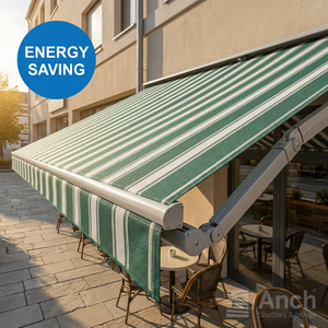 Auvent mural en aluminium Cassette, auvent rétractable électrique à boîtier rigide, auvent motorisé rétractable imperméable pour l'extérieur - Product Image 5