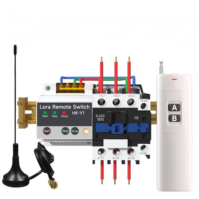 220V 4KW LORA Remote Switch Long Range Wireless Remote Controller Popular Long Distance Relay Control with 10A Max. Current