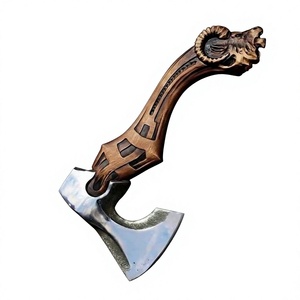 Hache tactique viking artisanale en acier à haute teneur en carbone à prix de gros, manche en bois, hache de camping en acier au carbone - Product Image 1