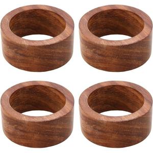 Anneau <span class=keywords><strong>de</strong></span> <span class=keywords><strong>serviette</strong></span> en <span class=keywords><strong>bois</strong></span> rétro simple et luxueux personnalisable respectueux <span class=keywords><strong>de</strong></span> l'environnement pour la fête <span class=keywords><strong>de</strong></span> mariage pour la table à manger - Product Image 2