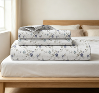 Drap-housse en coton élastique 200TC, linge de lit confortable pour chambre d'hôtes