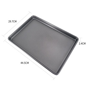 ถาดอบขนมปังฟอคคาเซียแบบไม่ติดกระทะ เป็นมิตรกับสิ่งแวดล้อม รูปทรงสี่เหลี่ยมผืนผ้า ทำจากโลหะ สำหรับใช้ในบ้านและร้านอาหาร - Product Image 5