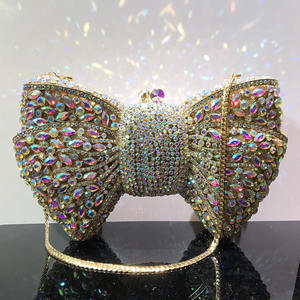 Nuovissima Borsa <span class=keywords><strong>da</strong></span> <span class=keywords><strong>Sera</strong></span> Geometrica di Lusso con Strass, in Metallo Nero, Alta Qualità, per Donne, Clutch <span class=keywords><strong>da</strong></span> Sposa - Product Image 3