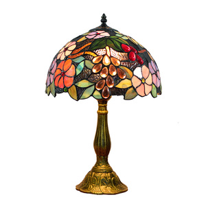 Lámparas Clásicas de 8, 12 y 16 Pulgadas, Componentes de Vidrio Emplomado, Lámpara de Mesa Antigua, Lámpara de Mesa de Lujo para Restaurante, Lectura, Hotel, Dormitorio - Product Image 3