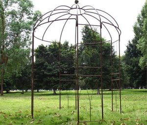 Oniya-Gazebo resistente con forma de jaula de pájaros, arcos, arbusto, puente, estante de flores, soporte de plantas para boda, jardín al aire libre - Product Image 4