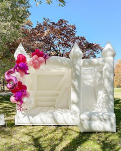 Maison de <span class=keywords><strong>ballon</strong></span> gonflable blanche avec fosse à balles et château de toboggan Mini maison de saut pour enfant <span class=keywords><strong>adulte</strong></span> avec souffleur d'air - Product Image 5