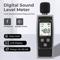 Sonometre numérique portable SL-1 30-130 dB, testeur de bruit à réponse rapide, MAX/MIN, rétroéclairage HD, pour atelier, circulation, maison