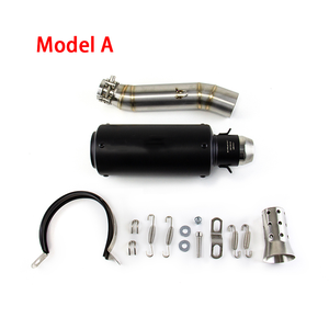 Deslizamiento para <span class=keywords><strong>Honda</strong></span> <span class=keywords><strong>CB300R</strong></span> 2013-2023 CBR300F Puntas de silenciador negras Tubo de escape medio - Product Image 5