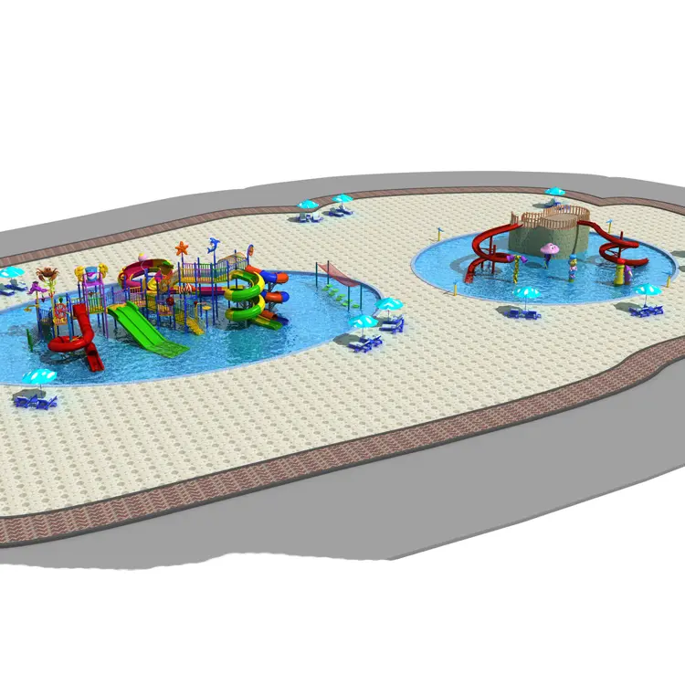 Parque diversões ao ar livre Jogos Equipamento Water Slide Set Crianças Adulto Brinquedos Criança Play Rides