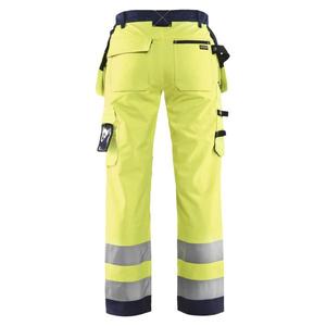 BLAKLADER - 716725173389D24 Pantalones Softshell de alta visibilidad para mujer Amarillo/Azul marino-EAN 7330509540176 ROPA DE TRABAJO DE LA HI-VIS - Product Image 3
