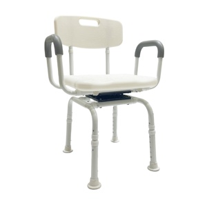 Chaise <span class=keywords><strong>de</strong></span> bain pivotante à 360 degrés en aluminium <span class=keywords><strong>médical</strong></span> professionnel, chaise <span class=keywords><strong>de</strong></span> <span class=keywords><strong>douche</strong></span>, <span class=keywords><strong>tabouret</strong></span> <span class=keywords><strong>de</strong></span> salle <span class=keywords><strong>de</strong></span> bain pour personnes âgées, équipement <span class=keywords><strong>de</strong></span> sécurité pour le bain, 150 kg - Product Image 1