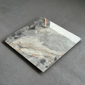 Azulejos de Porcelana de Lujo de Alta Calidad, 600 x 600, 60*60, Efecto Mármol Gris Pulido, Acabado Brillante, Fabricados en China, con Precios para Habitaciones - Product Image 4