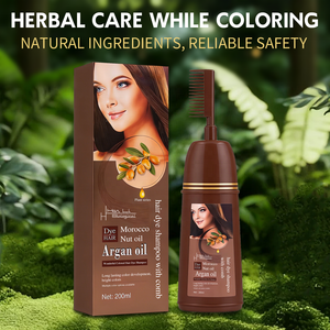 <span class=keywords><strong>Tinta</strong></span> <span class=keywords><strong>per</strong></span> <span class=keywords><strong>Capelli</strong></span> Naturale Senza <span class=keywords><strong>Ammoniaca</strong></span> da 200ml, Crema Colorante Liquida a Base di Erbe Senza Effetti Collaterali <span class=keywords><strong>per</strong></span> Salone di Parrucchiere - Product Image 1