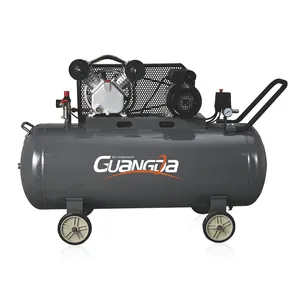 Cina prezzo competitivo della fabbrica 2.2kw 3hp 150l con trasmissione a cinghia pistone compressore d'aria