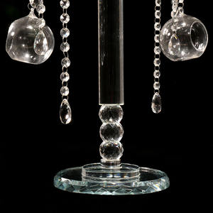 Fatto a mano r fiore di cristallo Stand nuovo tavolo di nozze centro pezzo e natale <span class=keywords><strong>candelabro</strong></span> inciso MH-TZ0202 decorativo - Product Image 5