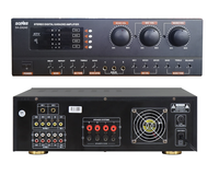 Amplificateur de karaoké numérique SONBS SA-2A240 avec 2x240W de puissance, prise en charge MP3, système de sonorisation avec mixeur